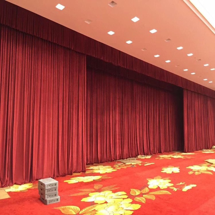 學校多功能廳舞臺、會議室與報告廳的電動阻燃幕布設計與安裝方案